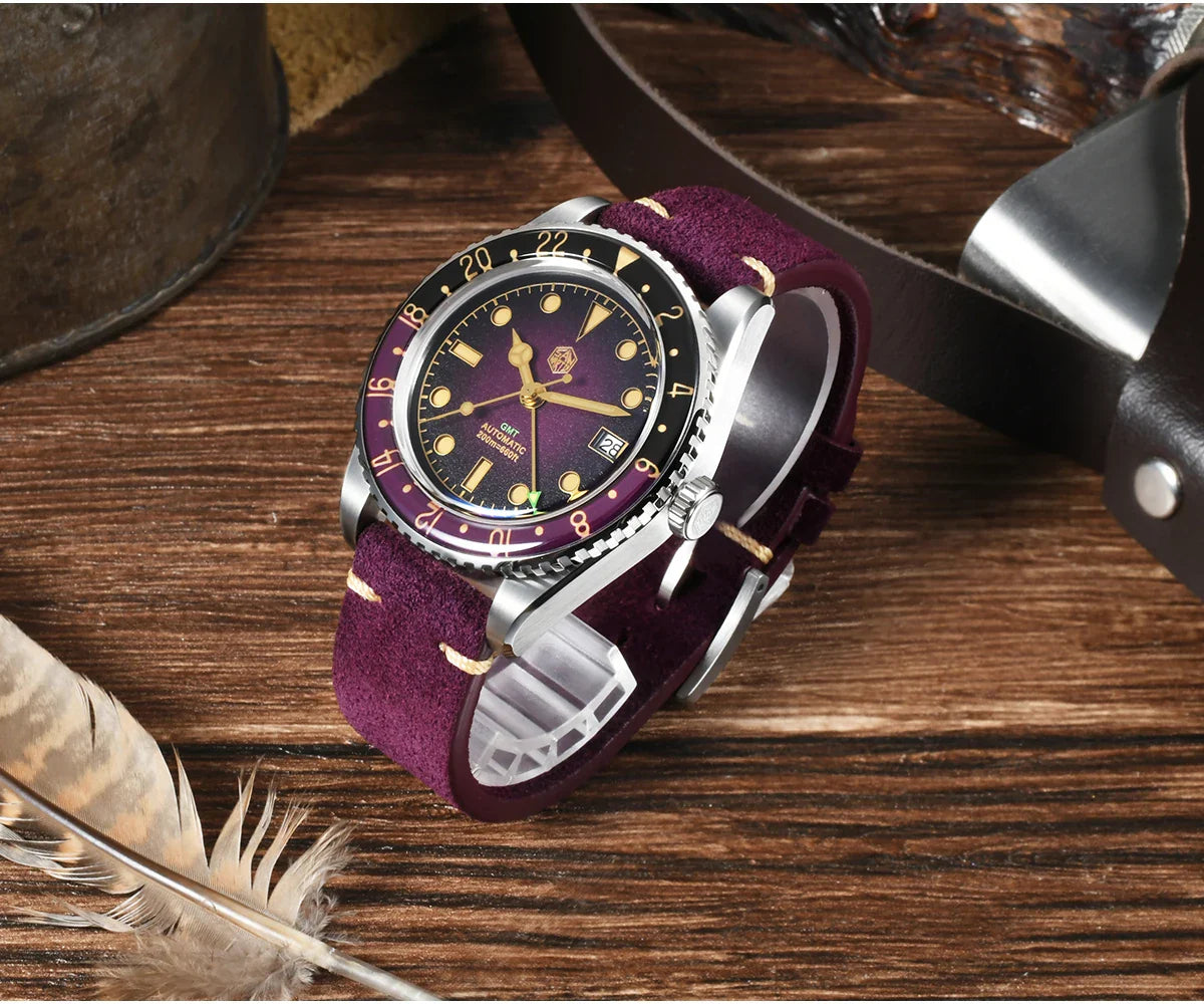 San Martin Retro GMT Sandwich Dial Automatic