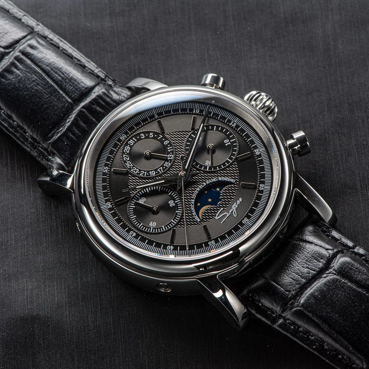 Sugess Swanneck Moonphase Chronograph
