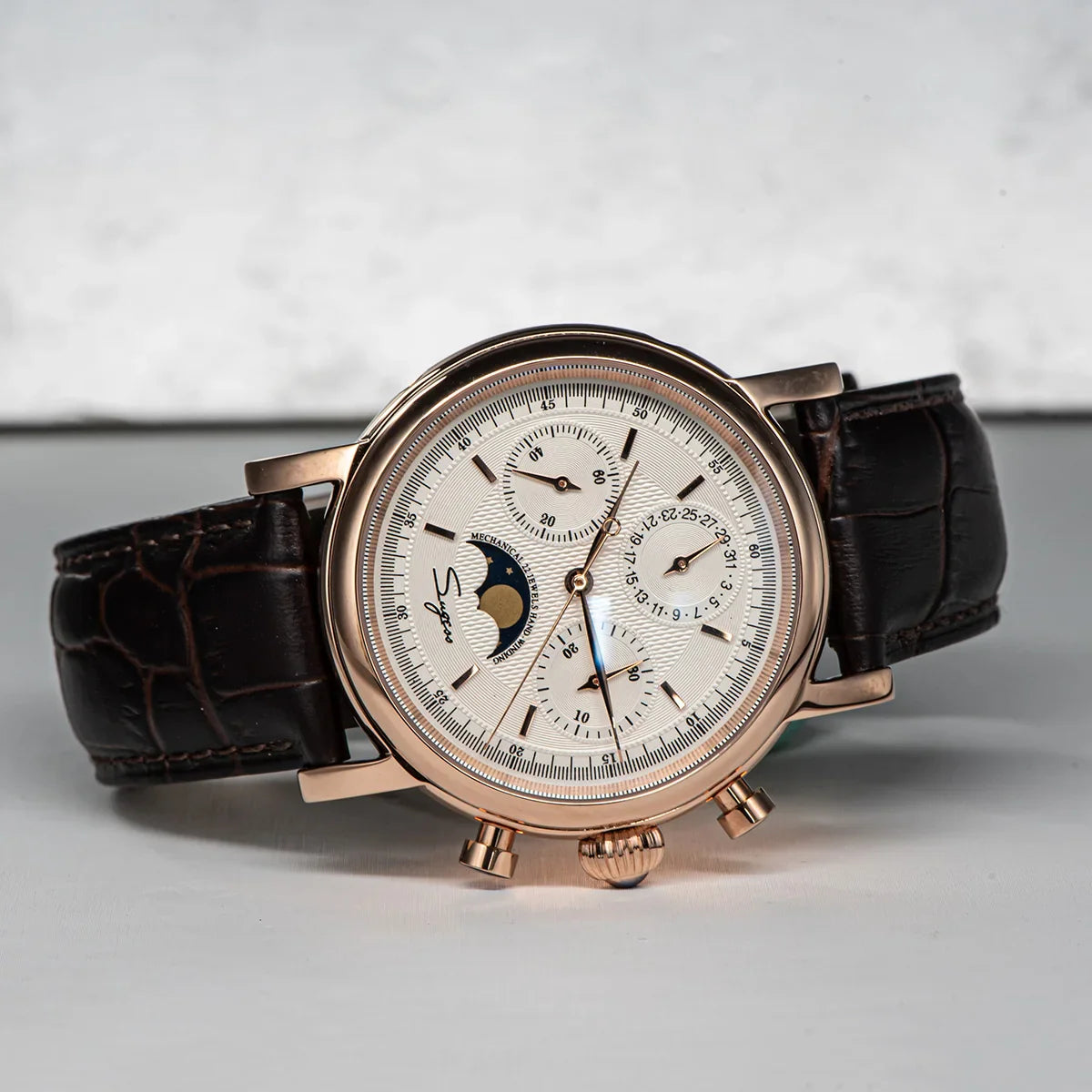 Sugess Swanneck Moonphase Chronograph