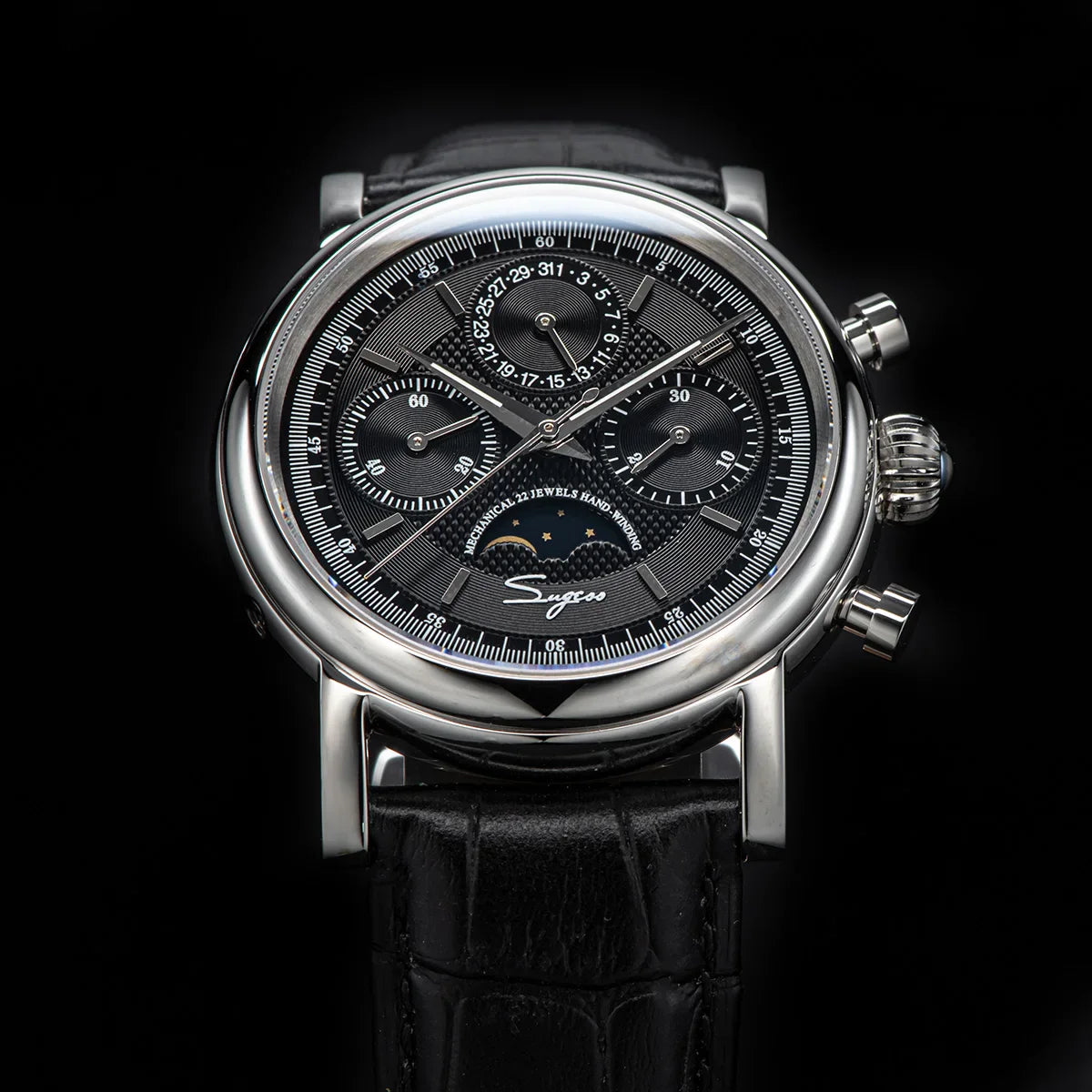 Sugess Swanneck Moonphase Chronograph