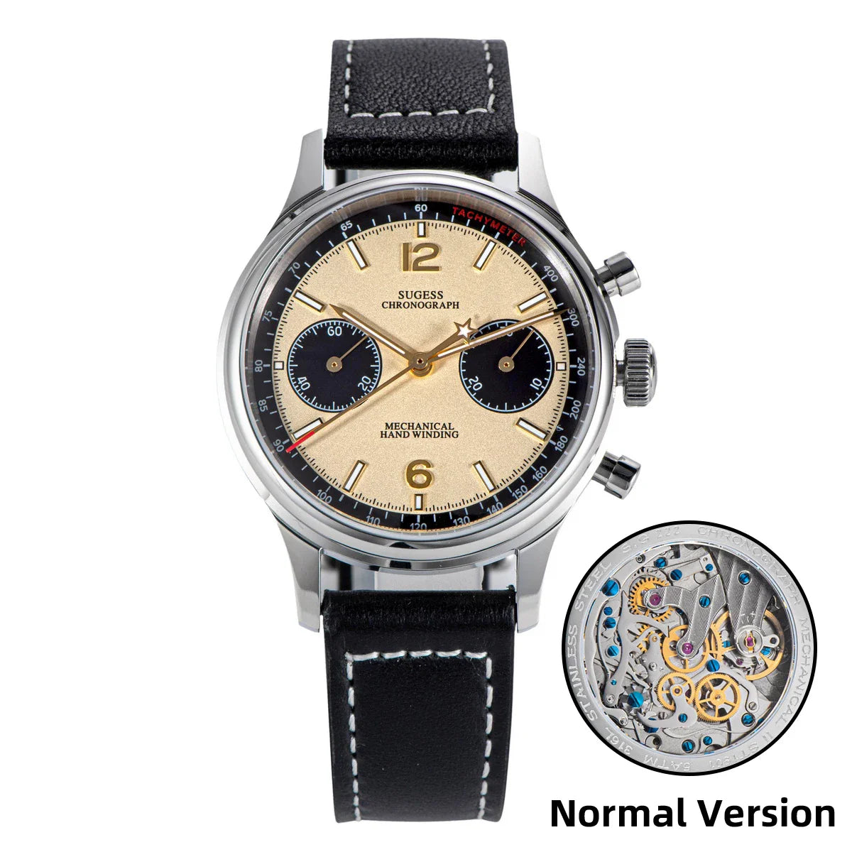 Sugess Panda Chronograph Swanneck