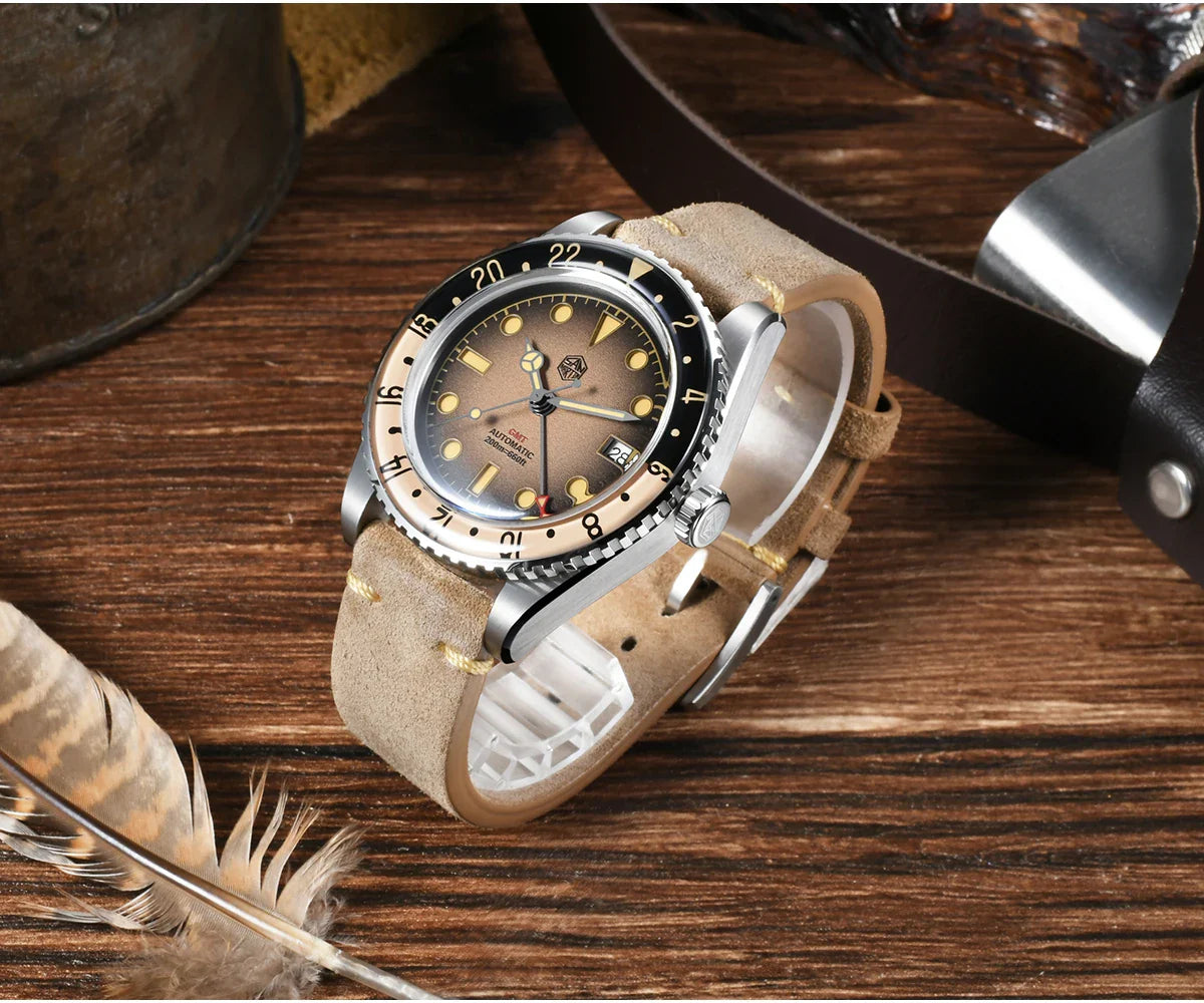 San Martin Retro GMT Sandwich Dial Automatic
