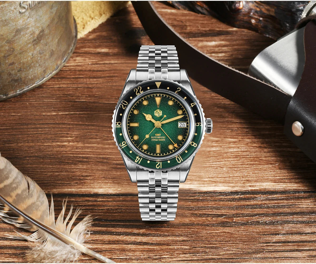 San Martin Retro GMT Sandwich Dial Automatic