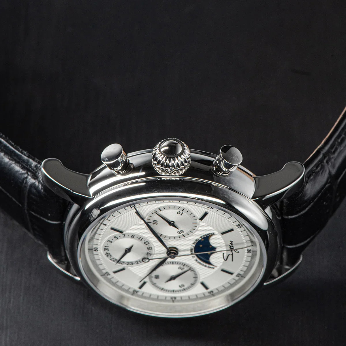 Sugess Swanneck Moonphase Chronograph
