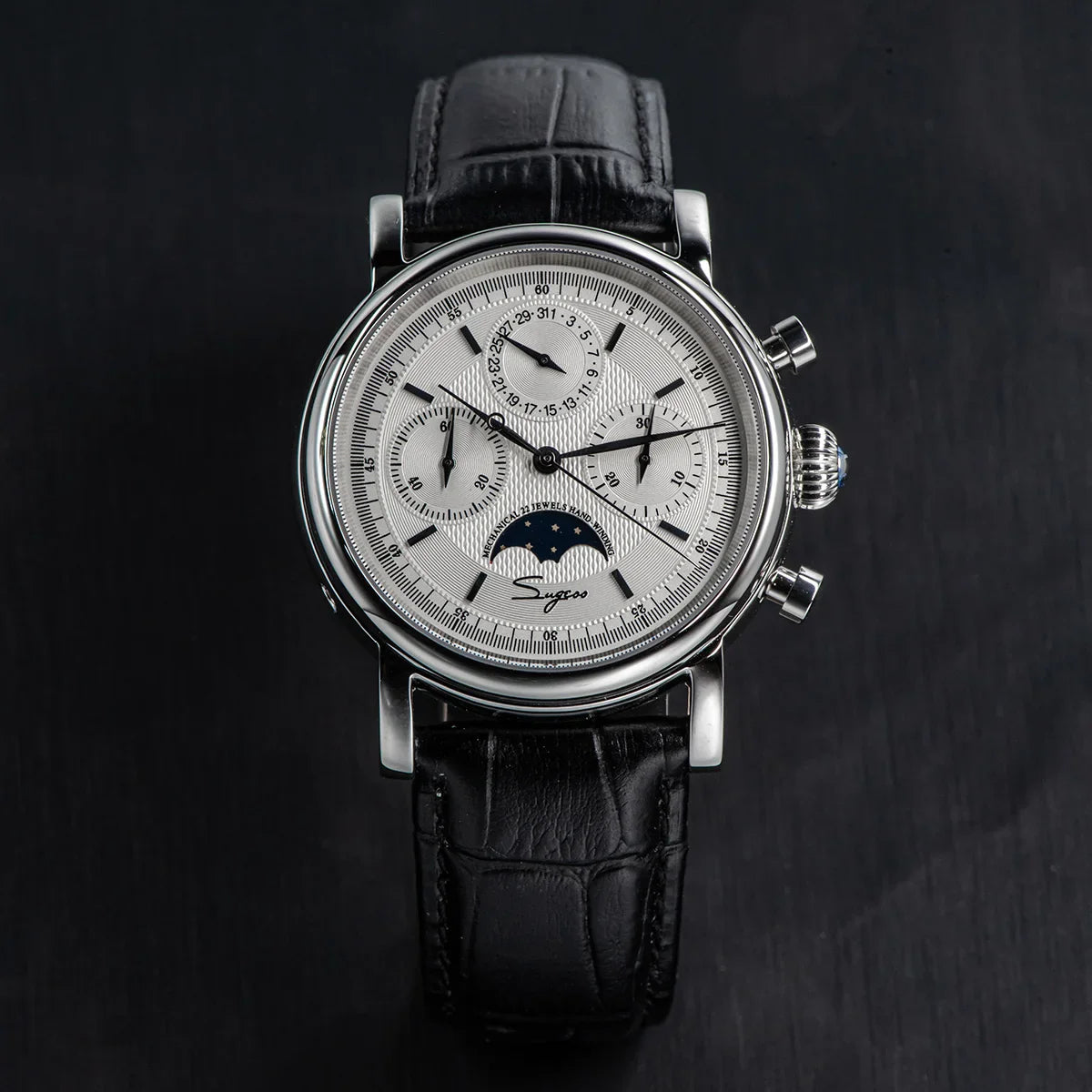 Sugess Swanneck Moonphase Chronograph