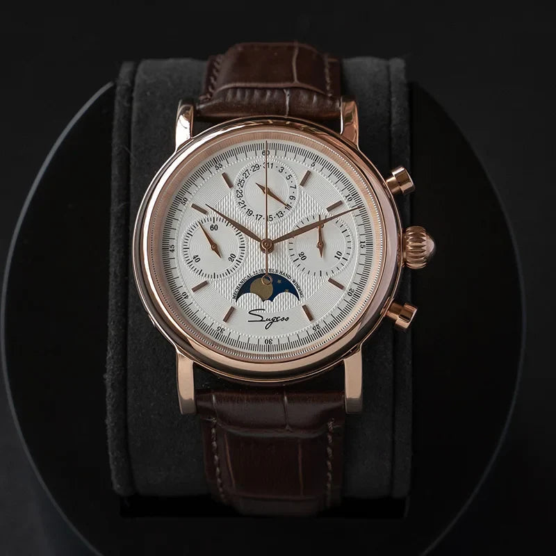 Sugess Swanneck Moonphase Chronograph