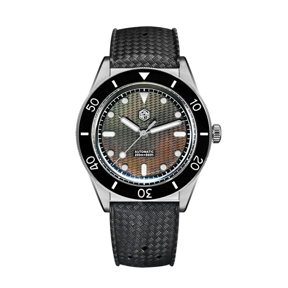 San Martin Hexad Guilloche MOP 39mm