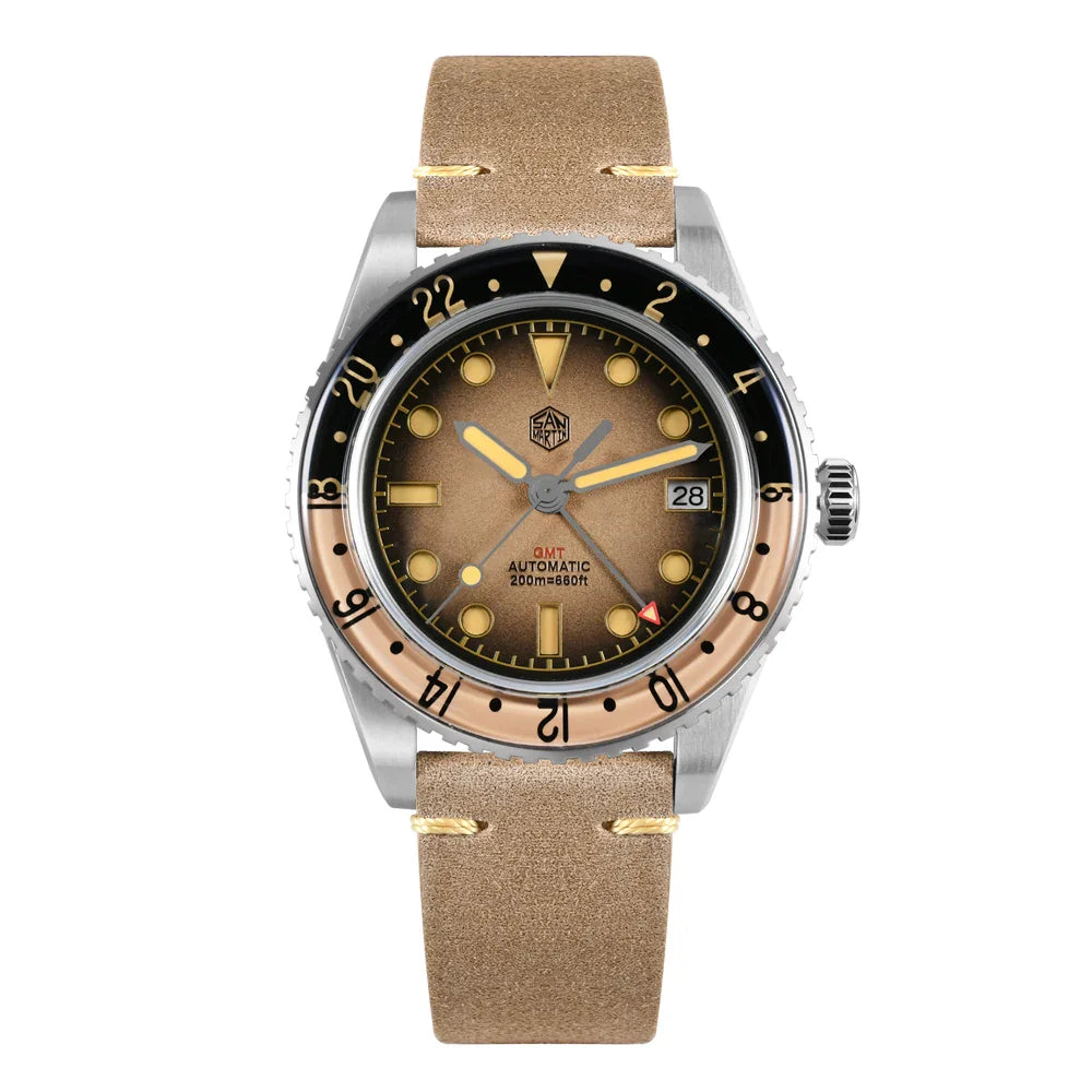 San Martin Retro GMT Sandwich Dial Automatic