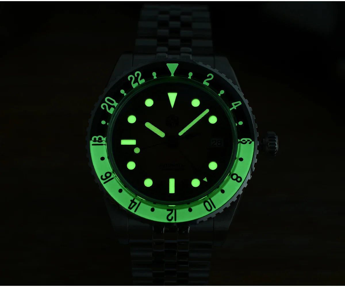 San Martin Retro GMT Sandwich Dial Automatic