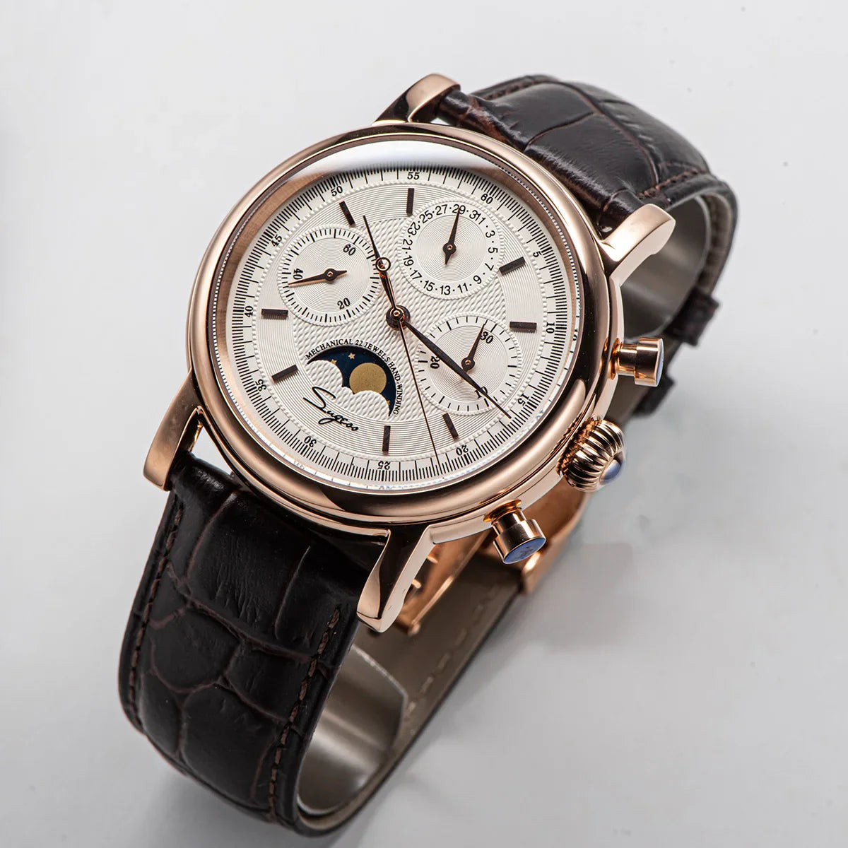 Sugess Swanneck Moonphase Chronograph