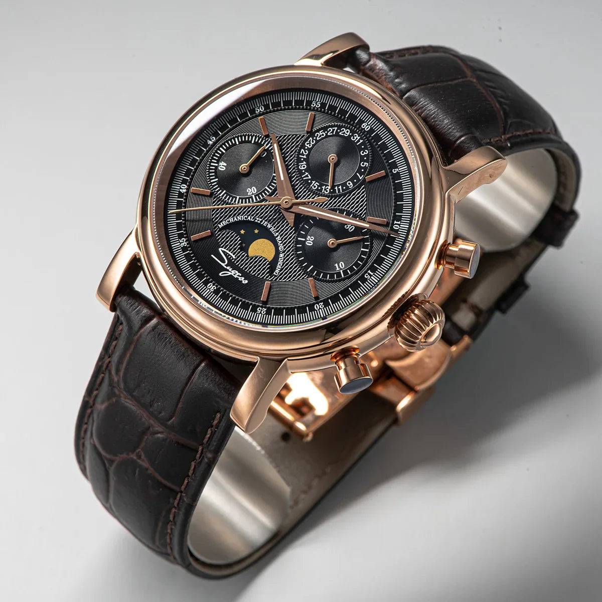 Sugess Swanneck Moonphase Chronograph
