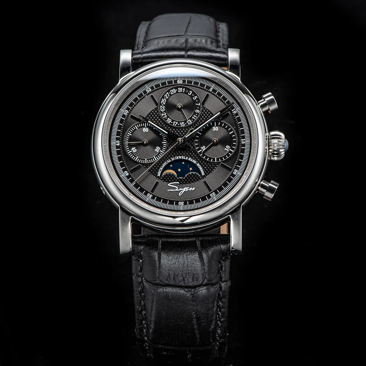 Sugess Swanneck Moonphase Chronograph