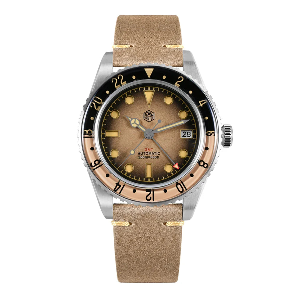 San Martin Retro GMT Sandwich Dial Automatic