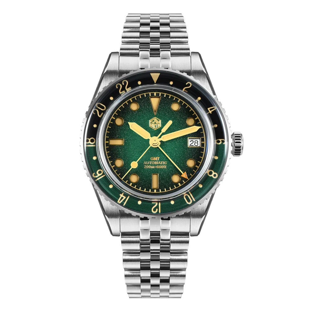 San Martin Retro GMT Sandwich Dial Automatic