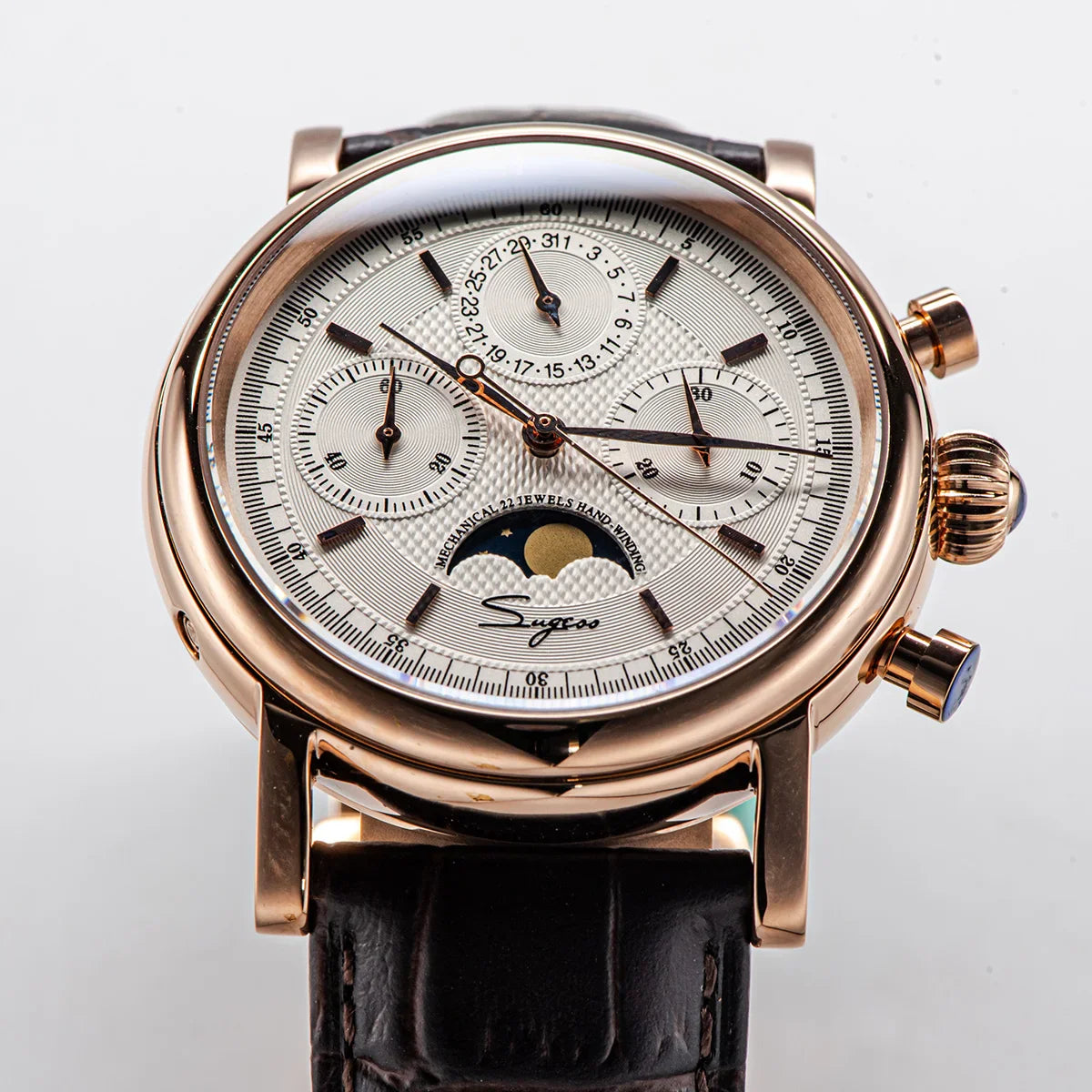 Sugess Swanneck Moonphase Chronograph