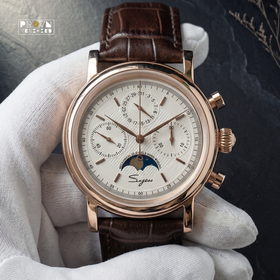 Sugess Swanneck Moonphase Chronograph — View 2