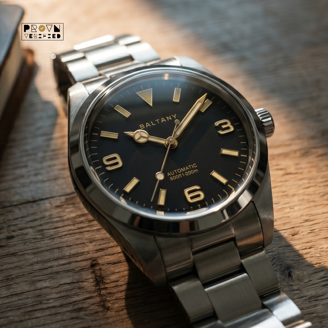 Baltany Explorer Amber Enamel — Hero Shot