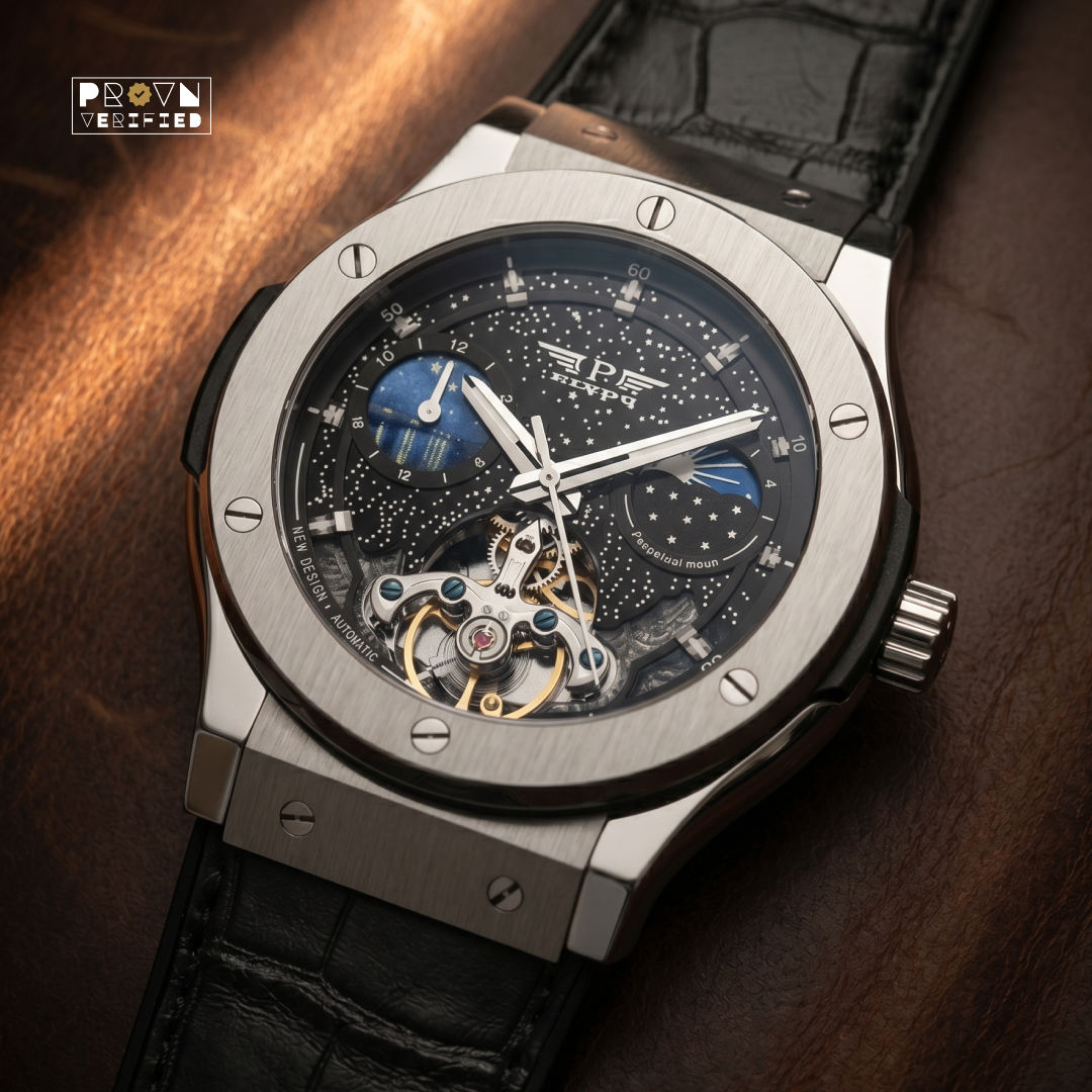 TYNDALL Skeleton Moon Phase Automatic — View 2