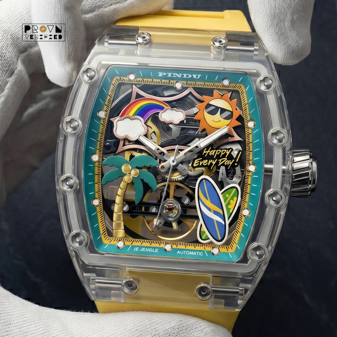 Solstice Skeleton Tonneau Automatic — PROVN Bureau of Horology