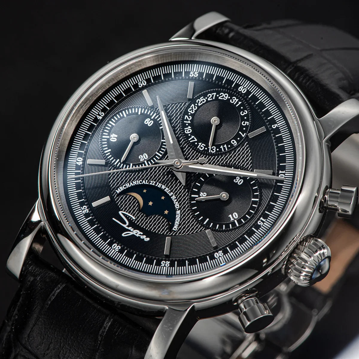Sugess Swanneck Moonphase Chronograph