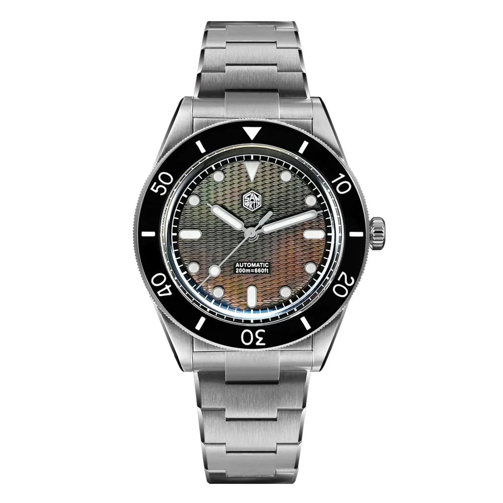 San Martin Hexad Guilloche MOP 39mm