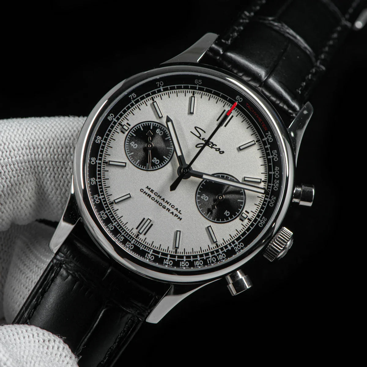 Sugess Panda Chronograph Swanneck