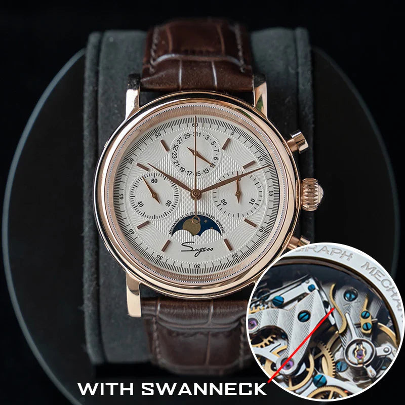 Sugess Swanneck Moonphase Chronograph