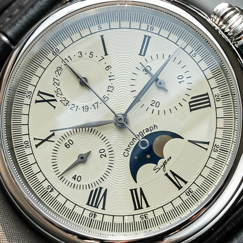 Sugess Swanneck Moonphase Chronograph
