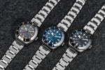 Lug-to-lug measurement of THORN SHY036 titanium dive watch at 44.4mm with 20mm strap width fitting on wrist