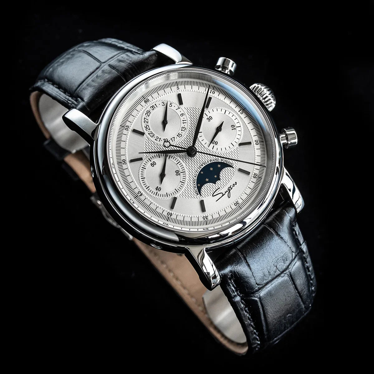 Sugess Swanneck Moonphase Chronograph