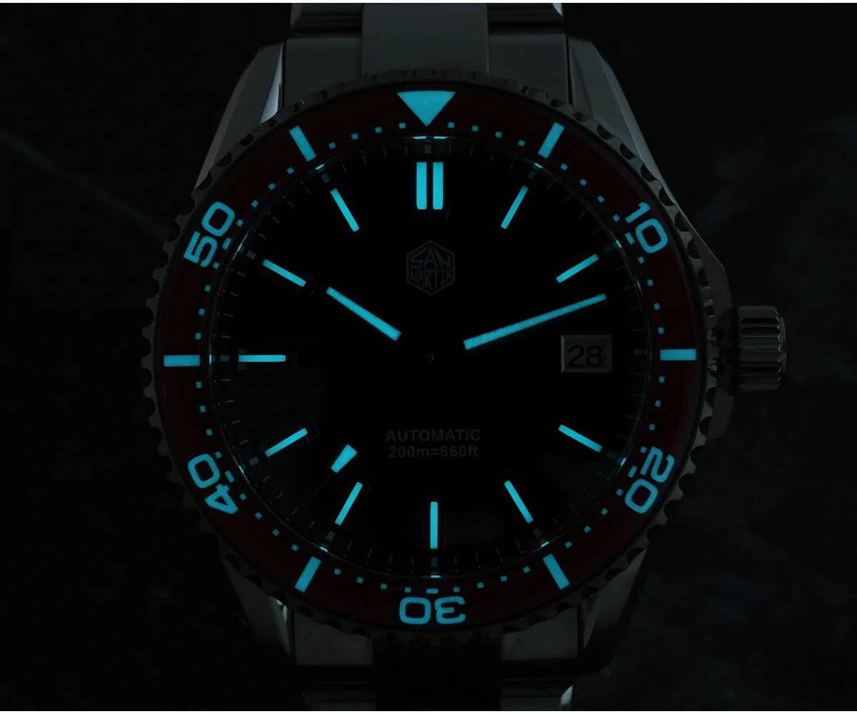 San Martin Enamel Sapphire Diver