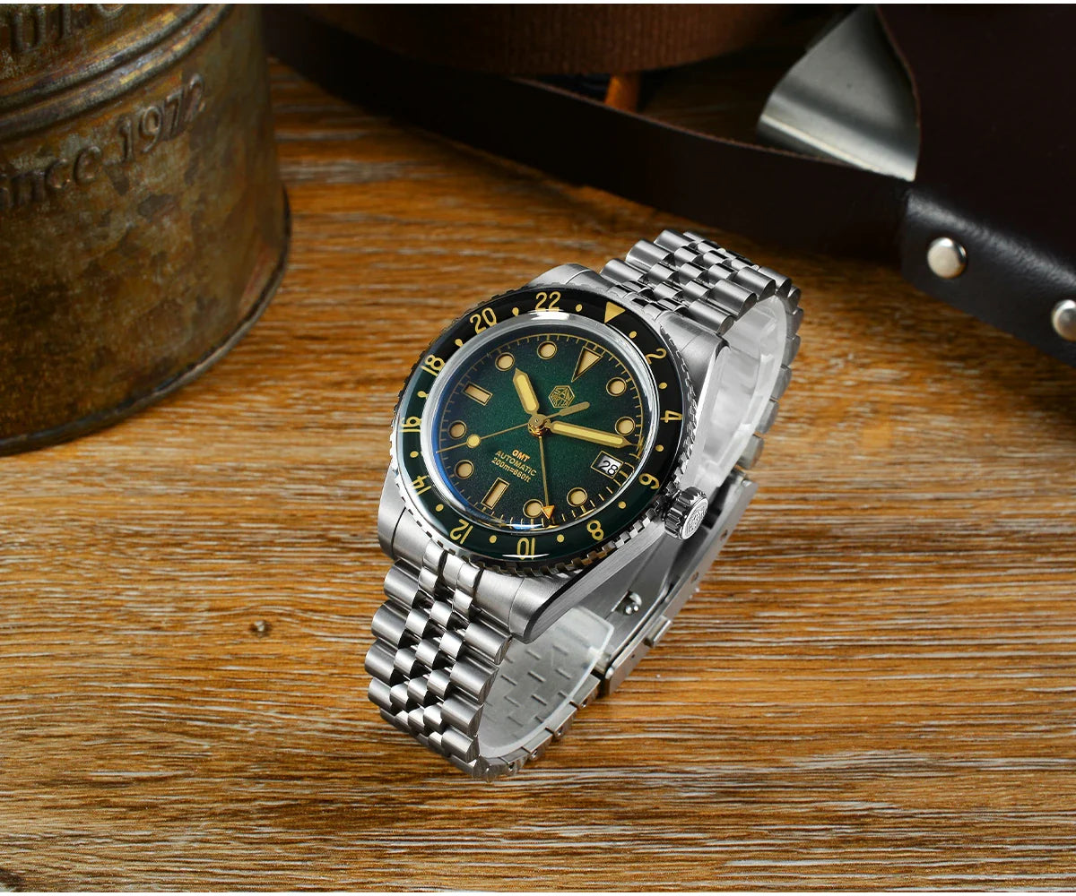 San Martin Retro GMT Sandwich Dial Automatic