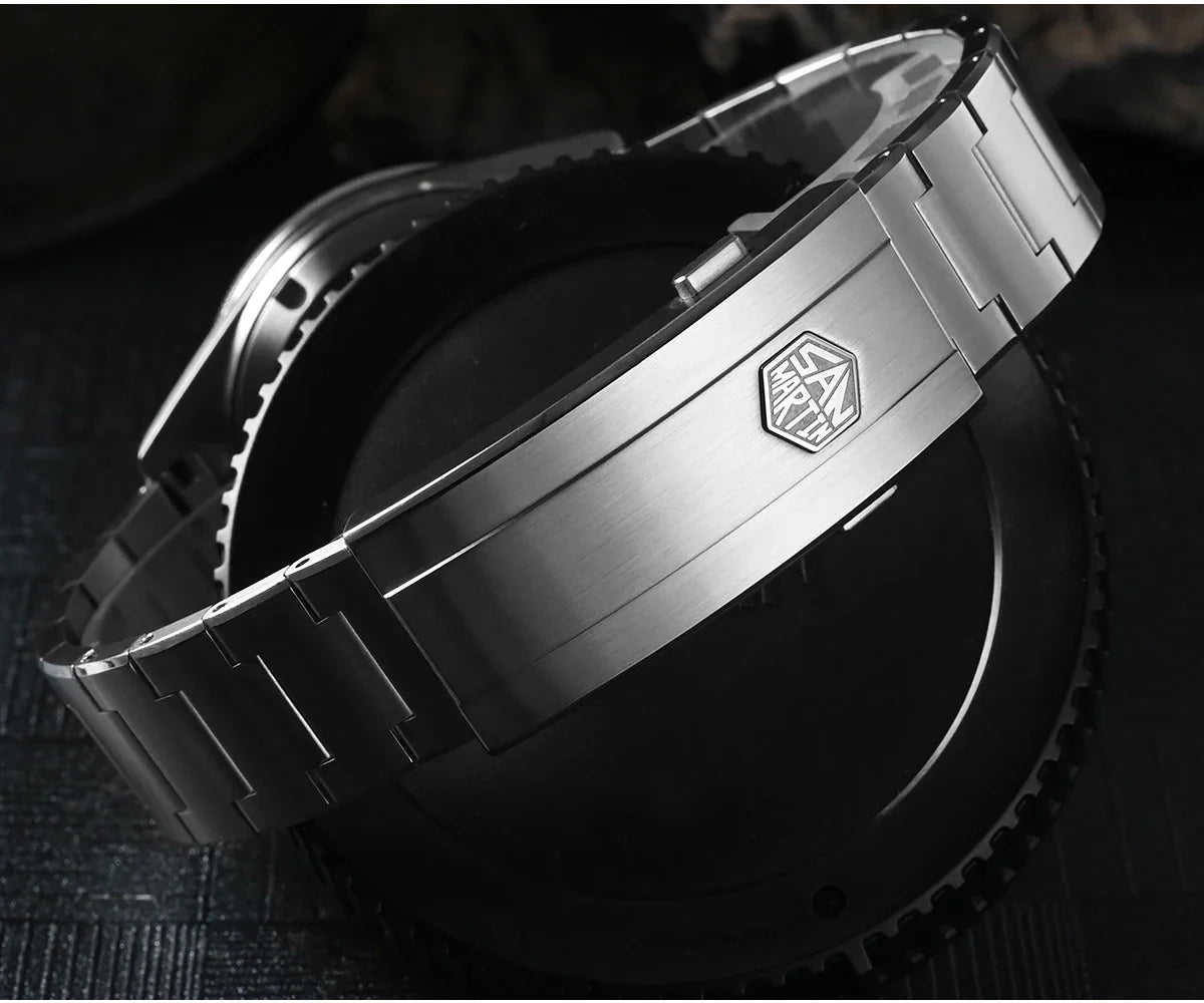 San Martin Hexad Guilloche MOP 39mm