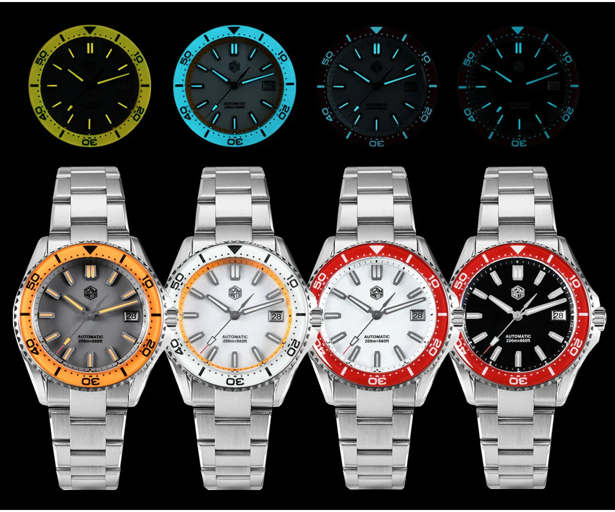 San Martin Enamel Sapphire Diver