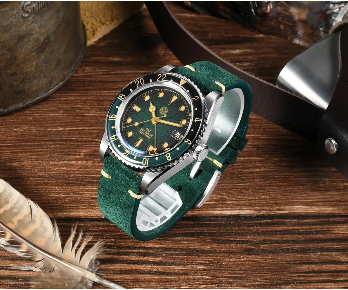 San Martin Retro GMT Sandwich Dial Automatic