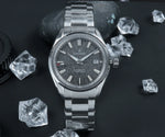 Cronos mechanical hand wind movement L6037 luxury watch case back revealing the PT5000 Swiss movement inside