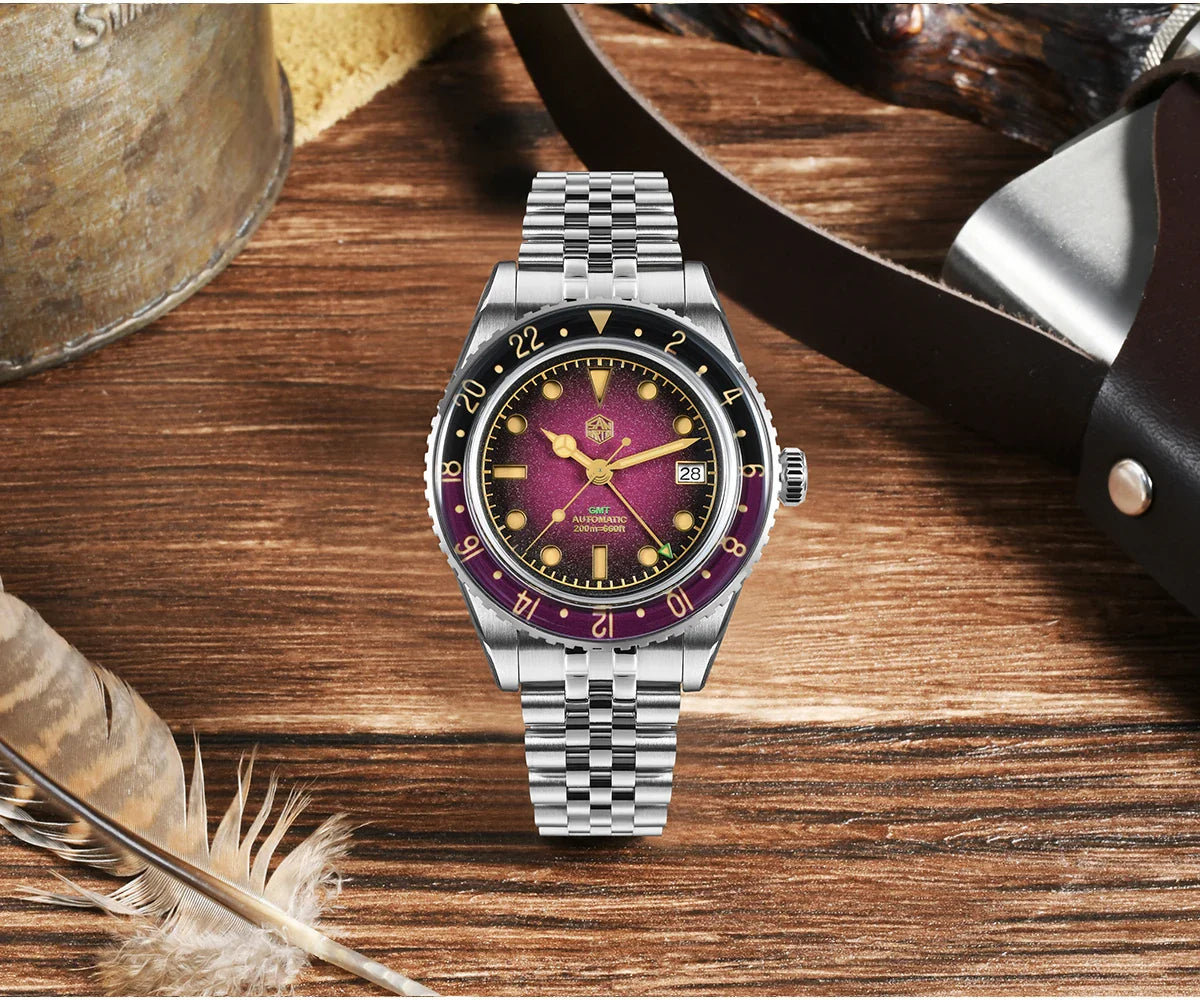 San Martin Retro GMT Sandwich Dial Automatic
