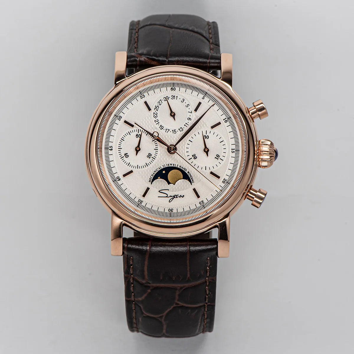 Sugess Swanneck Moonphase Chronograph
