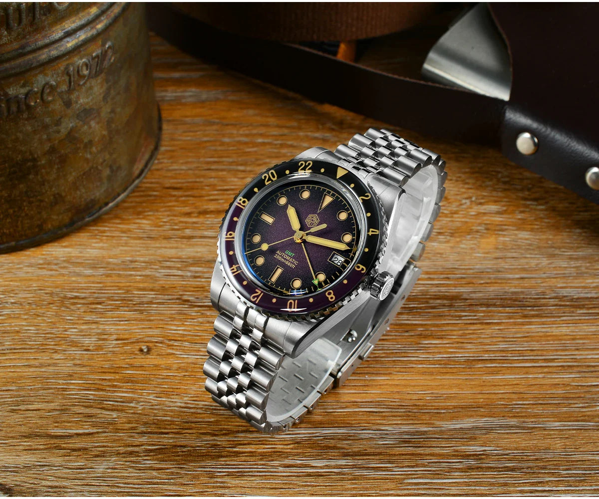 San Martin Retro GMT Sandwich Dial Automatic
