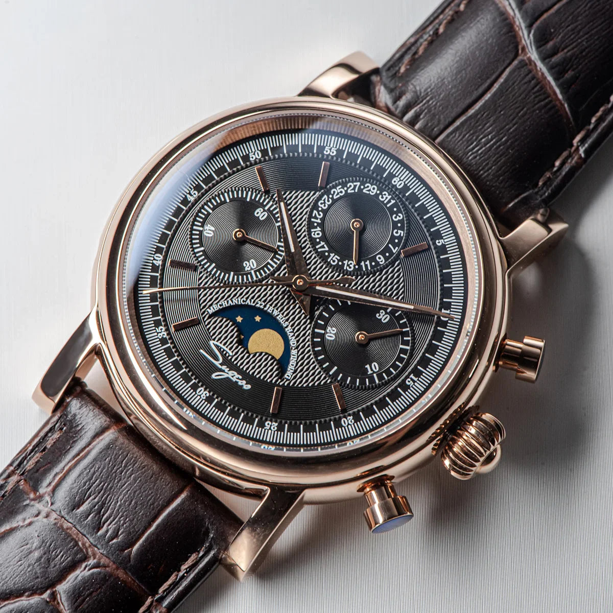 Sugess Swanneck Moonphase Chronograph