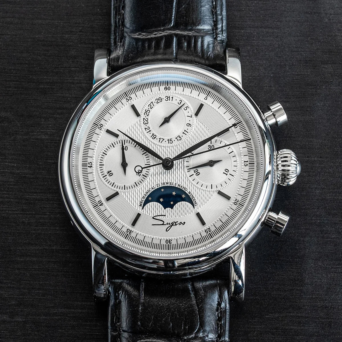 Sugess Swanneck Moonphase Chronograph