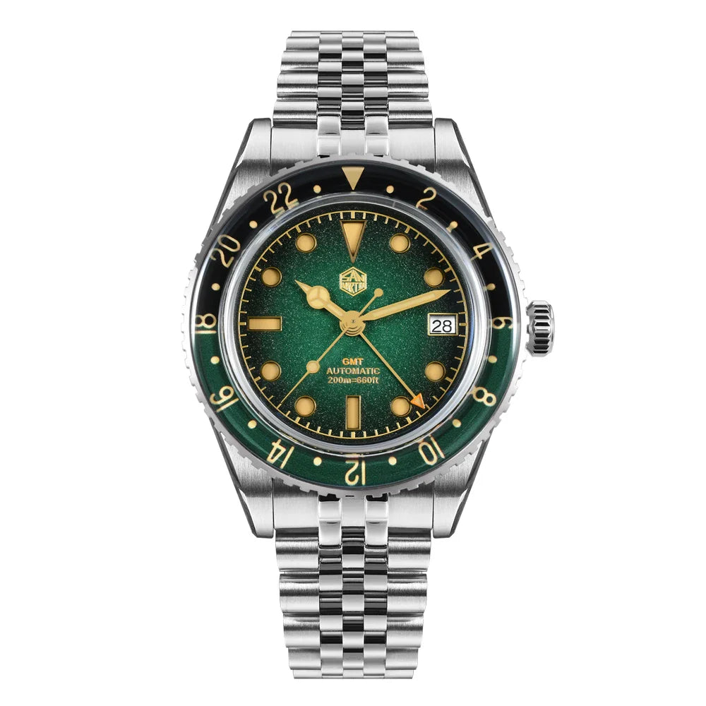 San Martin Retro GMT Sandwich Dial Automatic